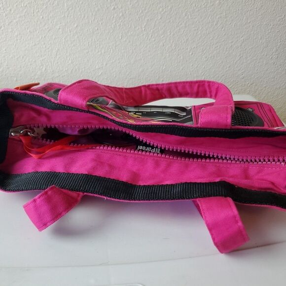 Vintage III Parcel Boombox Speaker Handbag Audio Shoulder Tote Bag Y2K Pink - Picture 12 of 16